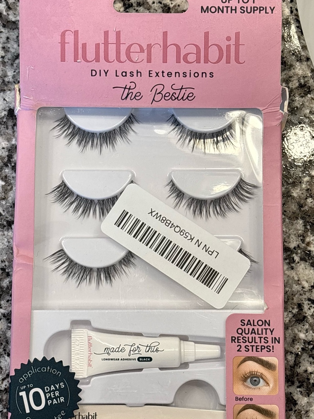 flutterhabit The Bestie DIY Lash Extensions - Black
